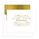Ornate Scroll Foil Stamped Folded Note Cards with Lined Envelopes Image 8 of 9